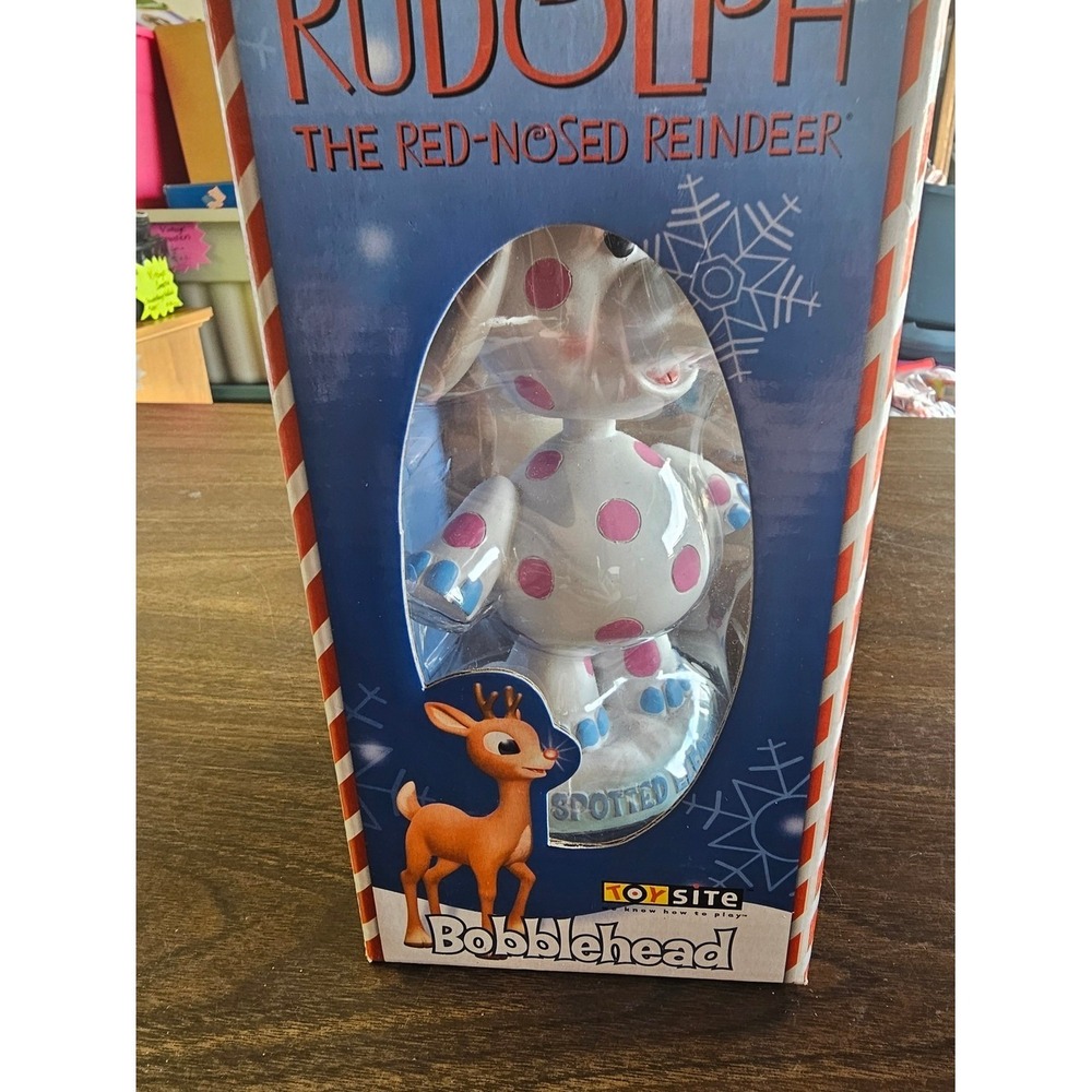 Spotted Elephant Bobblehead -โ Blue and White - Rudolph Collection ๐๐ค - Picture 2 of 10